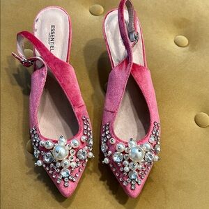 Pink Essentiel Antwerp Pearl Women's Slingback Shoes